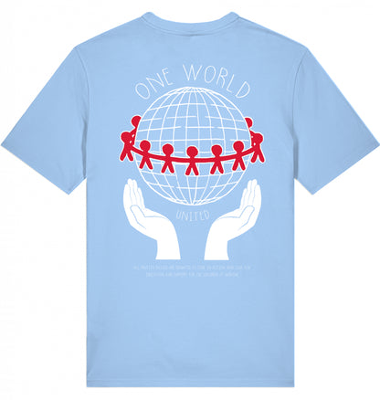 ONE WORLD Organic T-Shirt Sky Blue