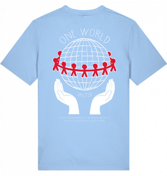 ONE WORLD Organic T-Shirt Sky Blue