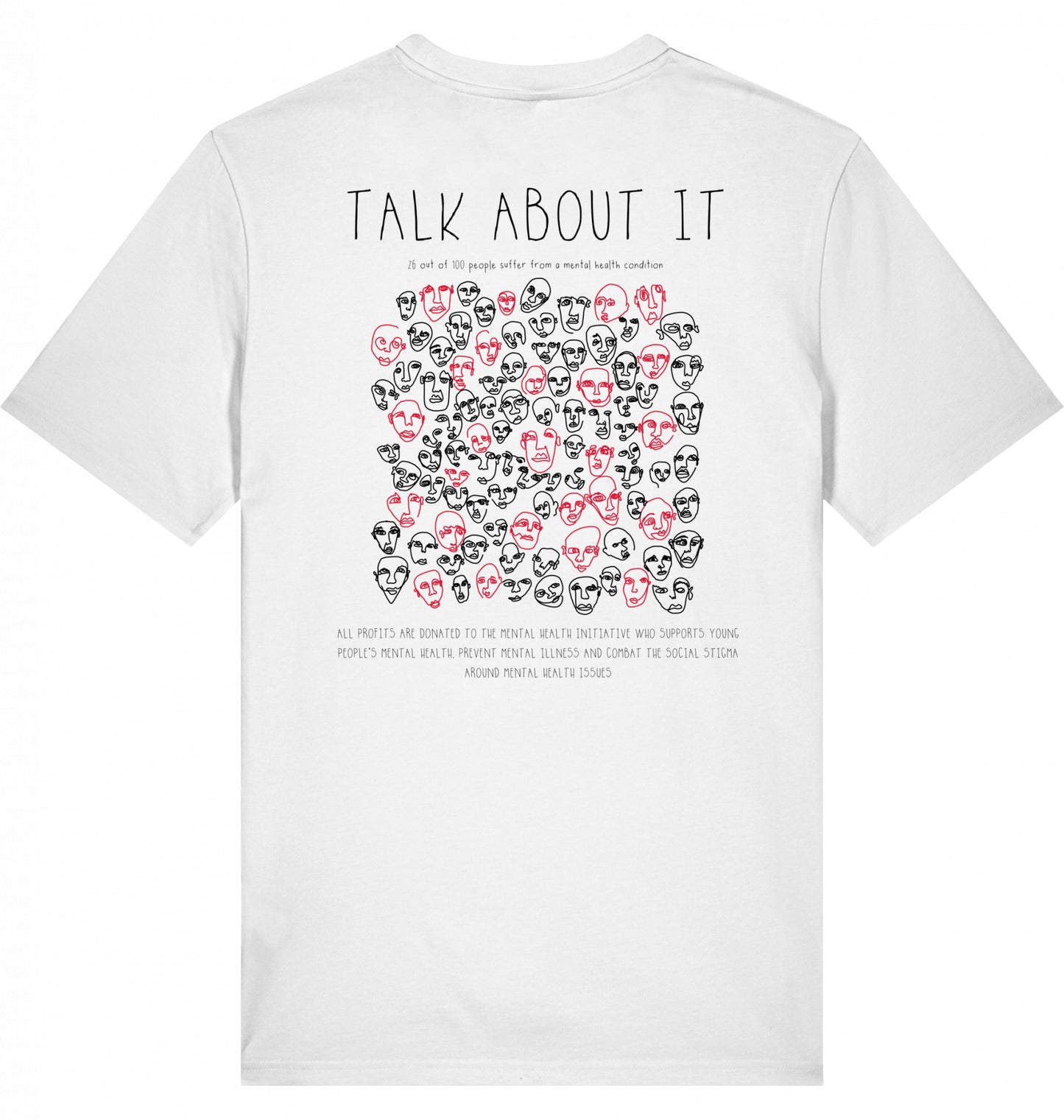 TALK ABOUT IT Organic T-Shirt White