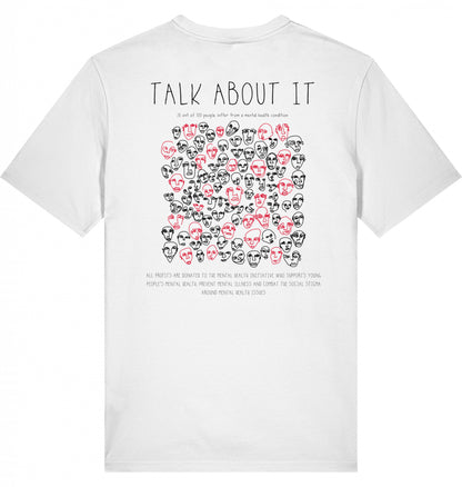 TALK ABOUT IT Organic T-Shirt White