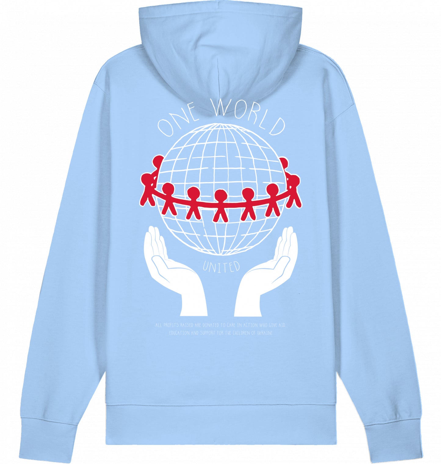 ONE WORLD Organic Hoodie Sky Blue