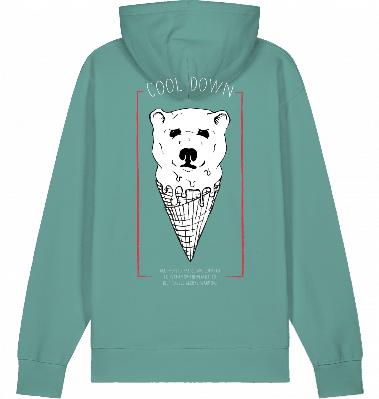 COOL DOWN Organic Hoodie Green Bay