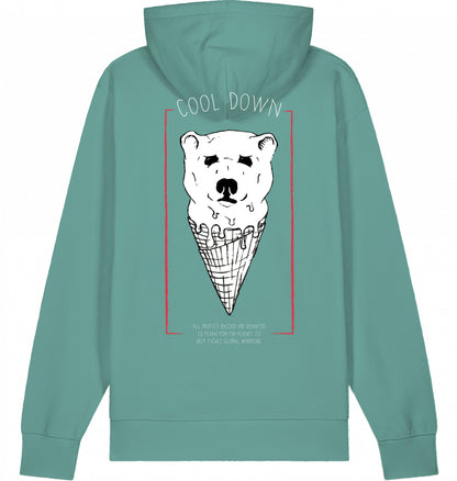 COOL DOWN Organic Hoodie Green Bay