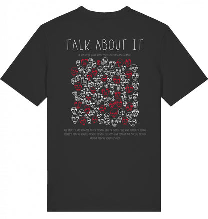 TALK ABOUT IT Organic T-Shirt Black