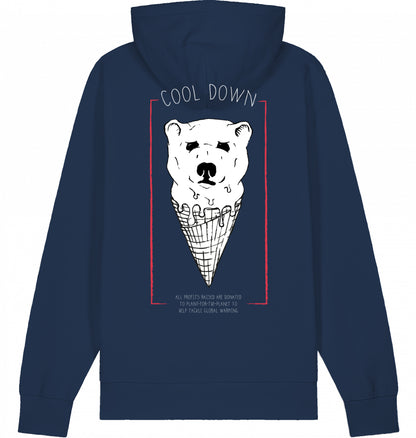 COOL DOWN Organic Hoodie French Navy