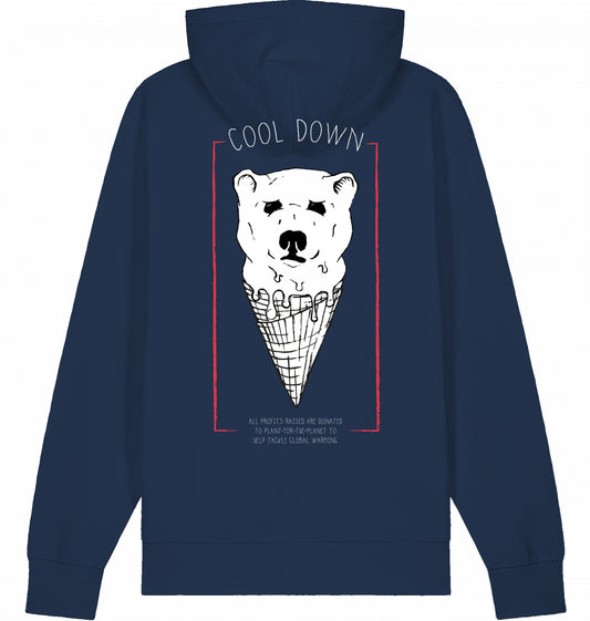 COOL DOWN Organic Hoodie French Navy