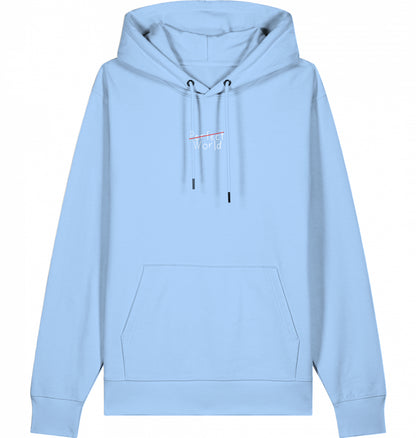 ONE WORLD Organic Hoodie Sky Blue