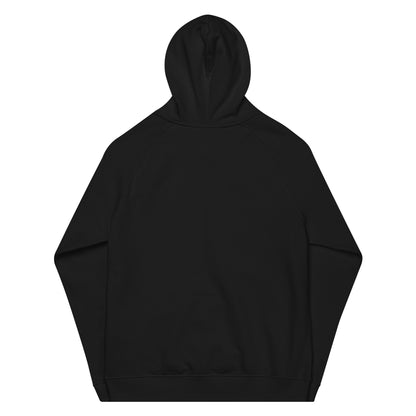 Embroidered Logo Organic Hoodie Black