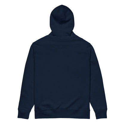 Embroidered Logo Organic Hoodie French Navy