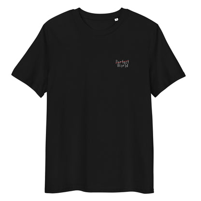 Embroidered Logo Organic T-Shirt Black