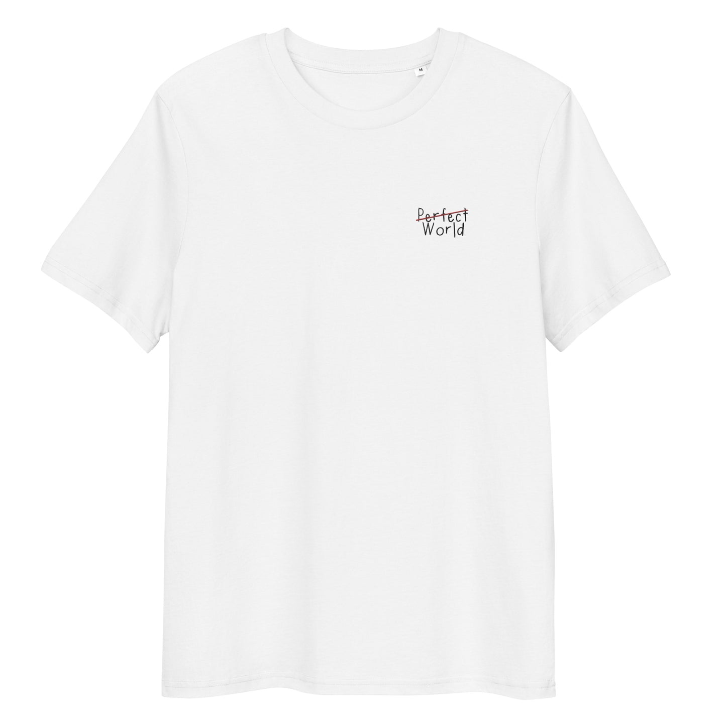 Embroidered Logo Organic T-Shirt White